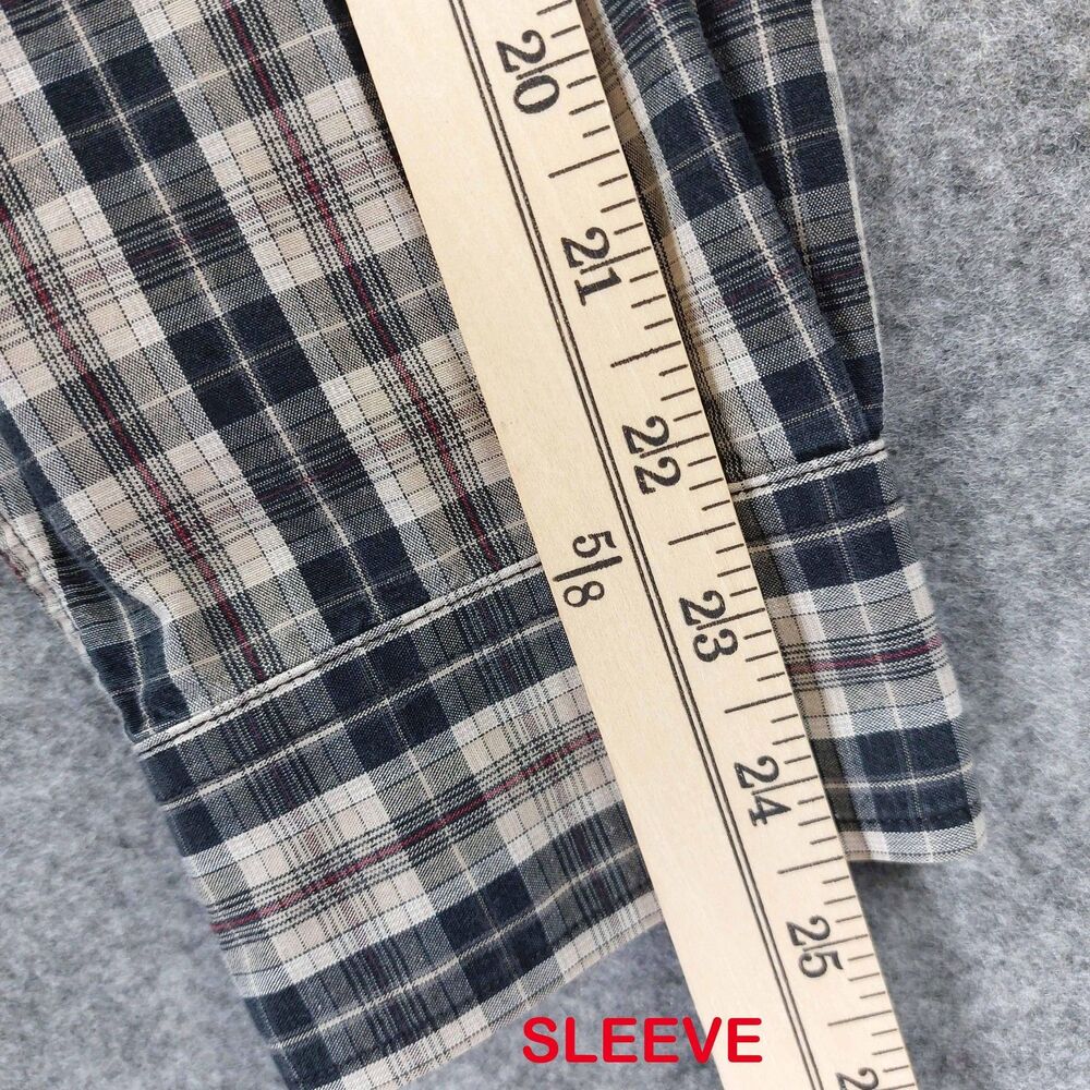 Carhartt Mens L Plaid Work Shirt Long Sleeve Button Down Cotton Outdoor - Picture 6 of 8